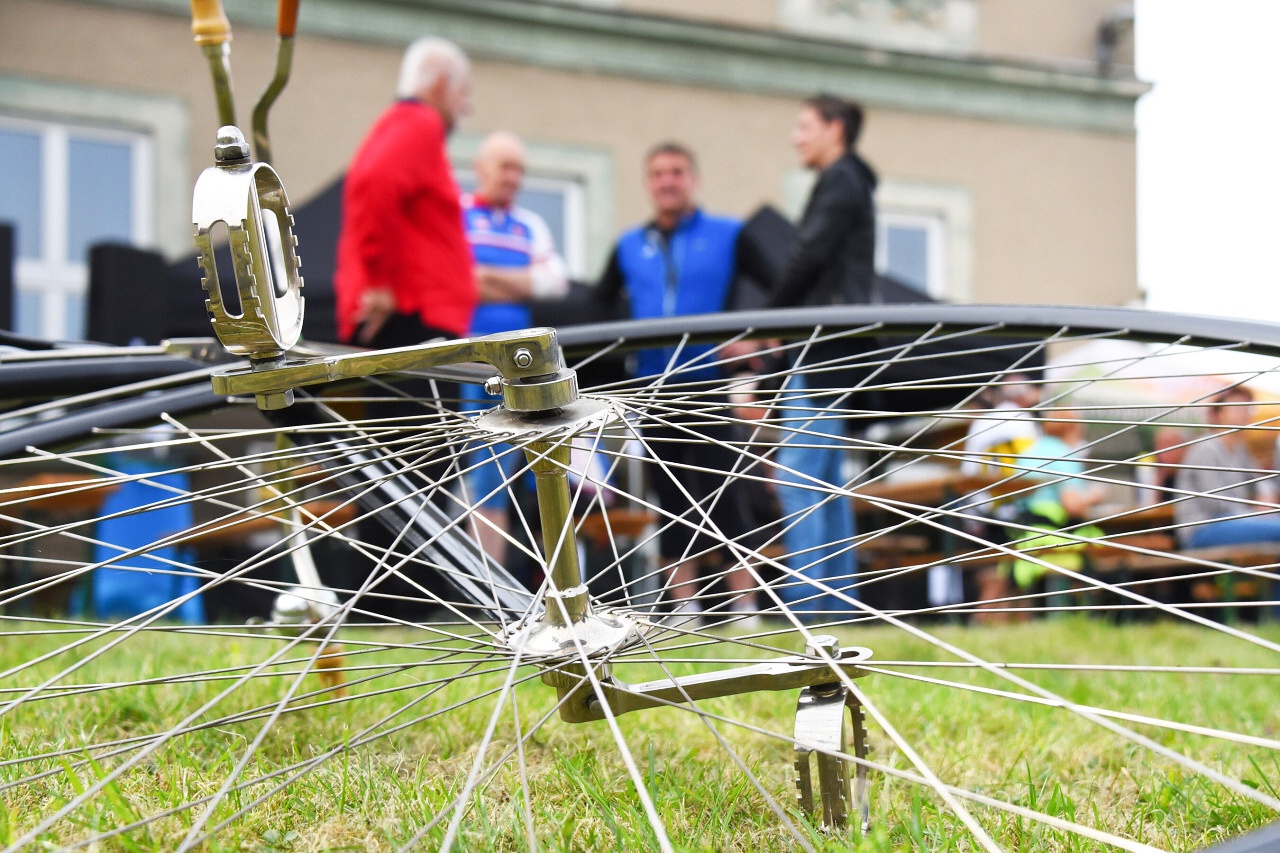 Oficiální přivítání účastníků akce Ukončení sezony na cyklotrase Brno-Vídeň