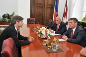 Přijetí rakouského velvyslance Alexandera Grubmayra