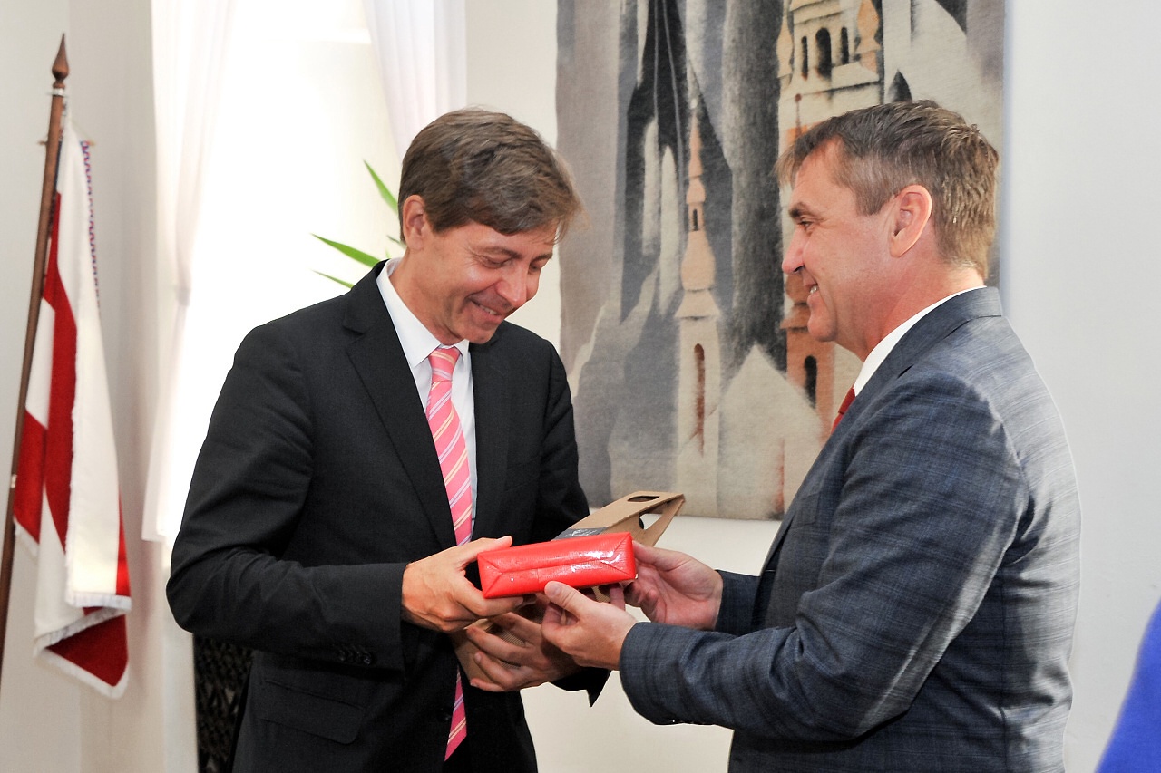 Přijetí rakouského velvyslance Alexandera Grubmayra