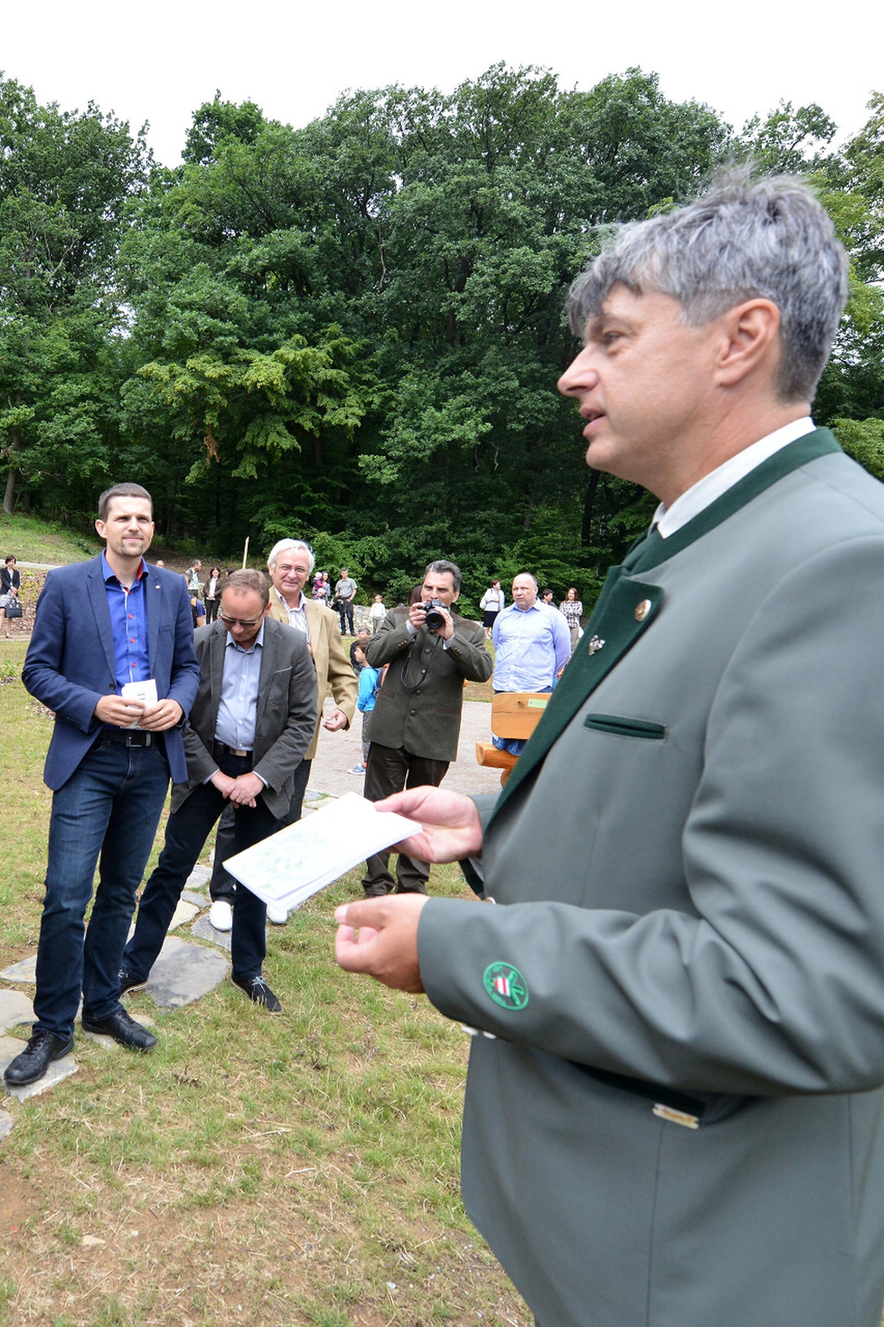 Slavnostní otevření arealu u Mravence Lesíka,při příležitosti 550 let brněnských městských lesů