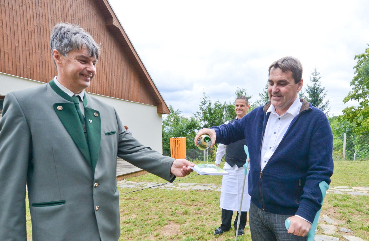 Slavnostní otevření arealu u Mravence Lesíka,při příležitosti 550 let brněnských městských lesů