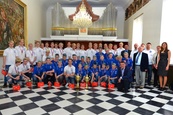 Přijetí mladších a starších dorostenců hokejového klubu Kometa Brno