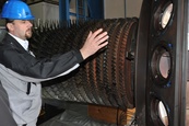 Oprava spalovací turbínyv Teplárnách Brno