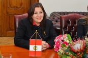 Přijetí velvyslankyně Peru v ČR Liliany De Olarte de Torres-Mugy