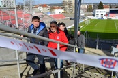 Slavnostní otevření nově zastřešené západní tribuny Městského fotbalového stadionu při ulici Srbská