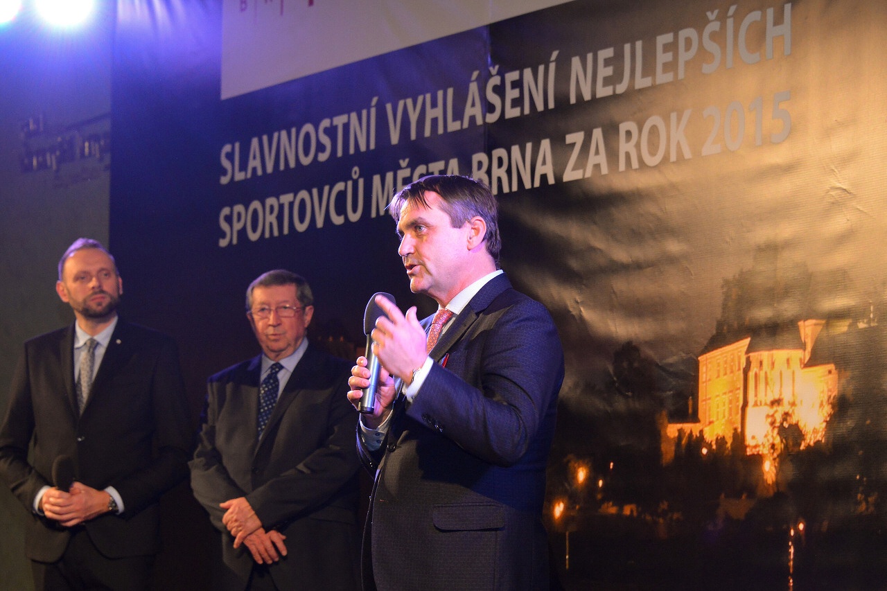 Slavnostní vyhlášení ankety Nejlepší sportovci města Brna 2015