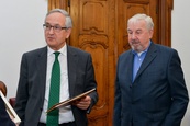Přijetí spolkového předsedy krajanského spolku BRUNA Dr. Rudolfa Landrocka