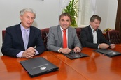 Slavnostní podpis Memoranda o spolupráci a podpoře při realizaci nové atletické haly v Brně