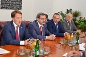 Přijetí delegace v čele s gubernátorem Voroněžské oblasti Alexejem Gordějevem