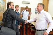 2.Setkání primátora P. Vokřála se studenty brněnských univerzit konané v rámci projektu Studentské Brno