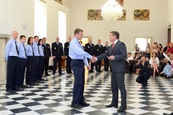 Slavnostní předání průkazů novým příslušníkům Městské policie Brno