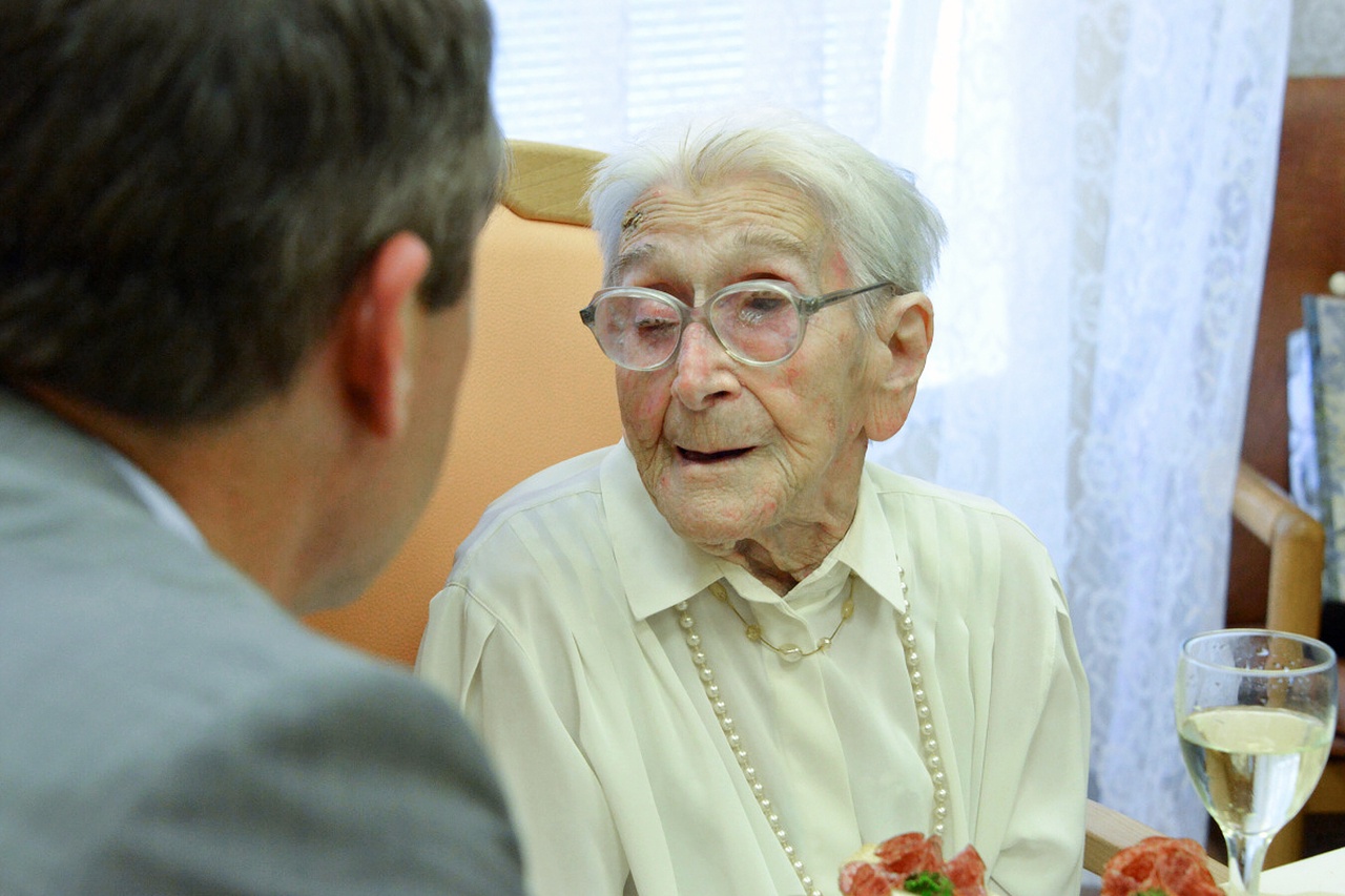 Návštěva 108leté občanky města Brna u příležitosti jejího životního jubilea