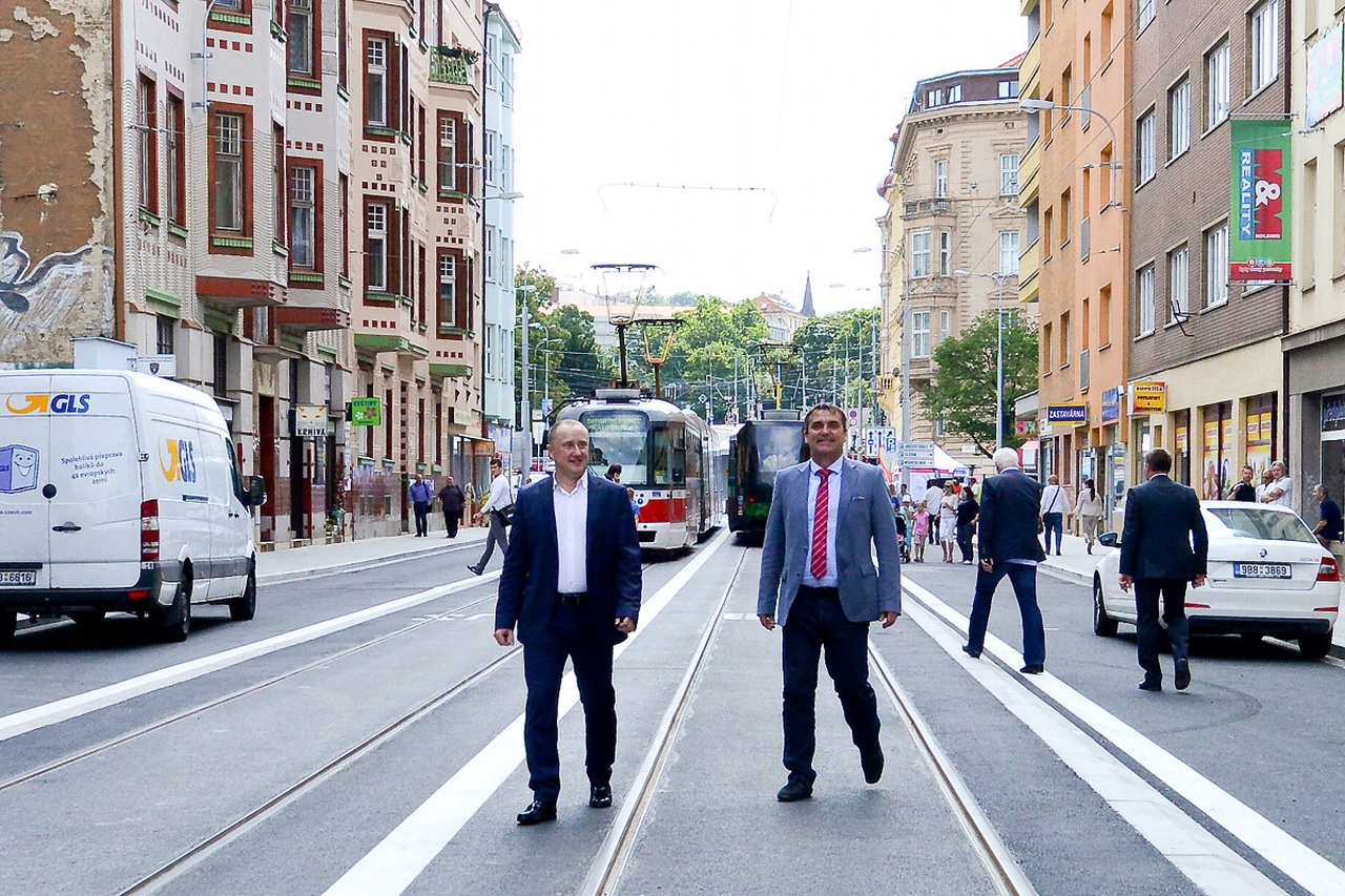 Slavnostní otevření zrekonstruované ulice Milady Horákové