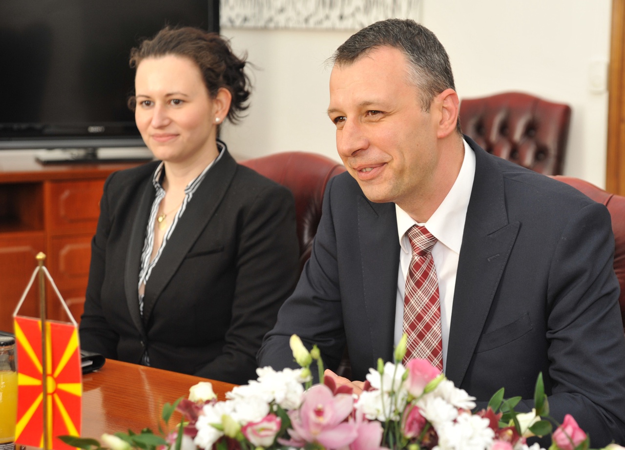 Přijetí velvyslance Makedonie Paskala Stojčeského primátorem