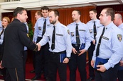 Předání osvědčení novým strážníkům Městské policie Brno