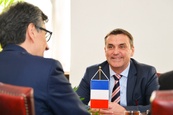 Přijetí velvyslance Francie v ČR J. E. Jeana-Pierra Asvazadouriana primátorem P. Vokřálem