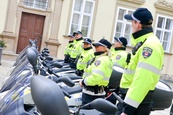 Předání skútrů Městské Policii