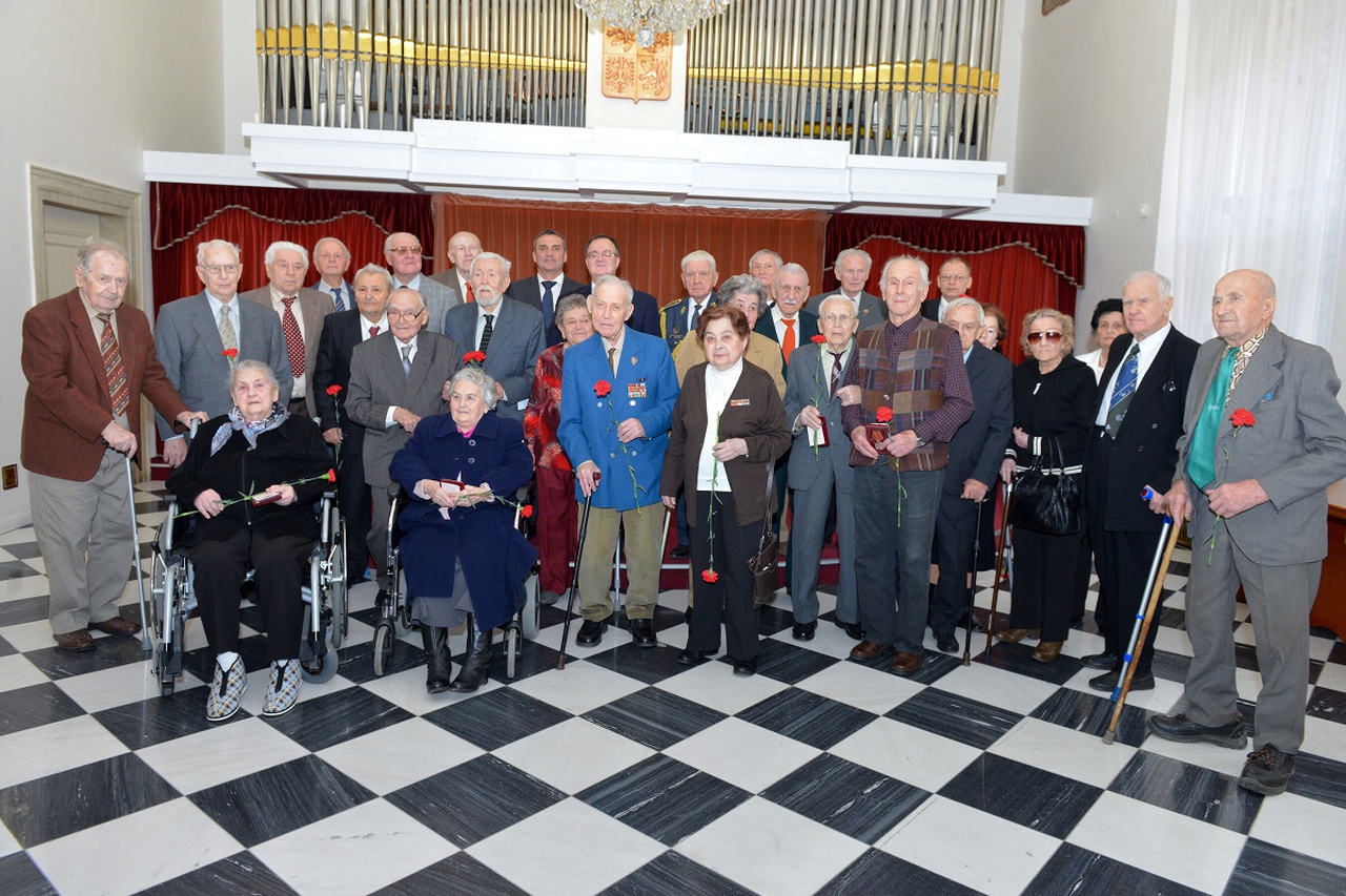 Udělování jubilejních medailí válečným veteránům u příležitosti 70. výročí ukončení 2. světové války