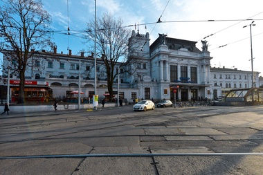 Budova hlavního nádraží v Brně