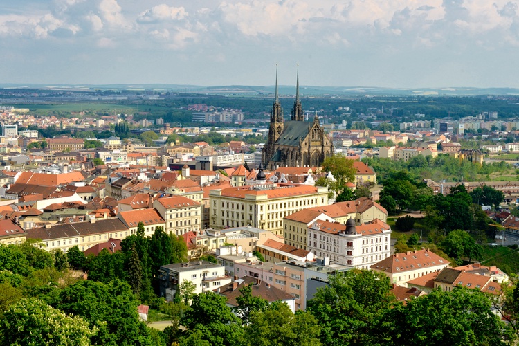 Pohled na Brno ze Špilberku