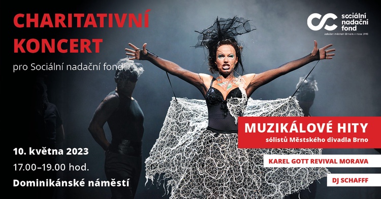 Přijďte ve středu na koncert a pomozte nemocným dětem, zve Sociální nadační fond, zdroj: MMB