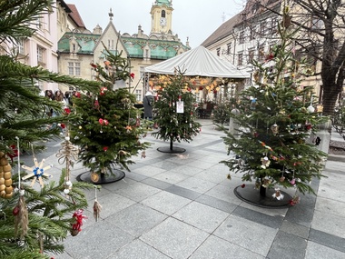 Vánoční trhy v Bratislavě. Foto: Anna Dudková