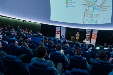 Brněnské planetárium hostilo konferenci na téma modernizace železničního uzlu Brno. Foto: M. Budíková